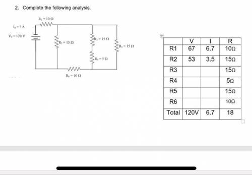Physics circuit analysis please help I’m struggling