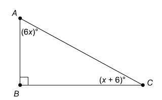 Drag an answer to each box to complete this paragraph proof.

Given: Triangle ABC 
Prove: m∠A=72°