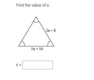 Find the Value of X in this Triangle