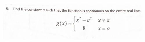 For people who have taken precalc/calc, need help on summer math packet problem.

Find the constan