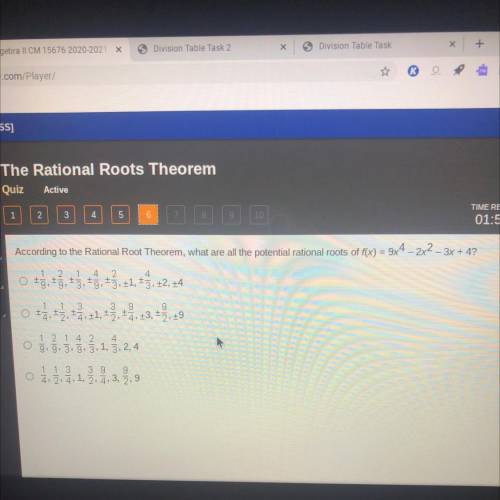 According to the Rational Root Theorem, what are all the potential rational roots of f(x) = 934 – 2