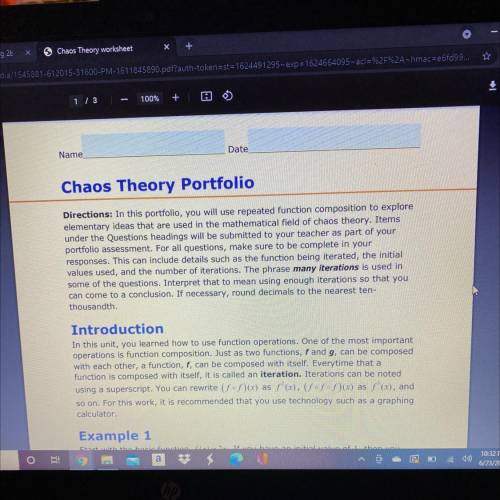 I’m begging someone pls have the chaos theory portfolio