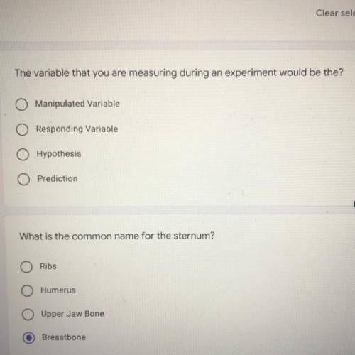 The variable your measuring during an experiment would be the?