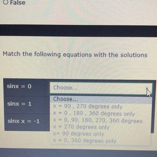 Solve sinx = 1 please answer this