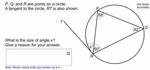 3 Questions Circle theorems 20 points.