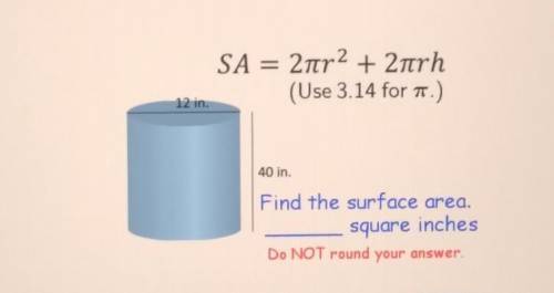 Find the surface area. _____ square inches​