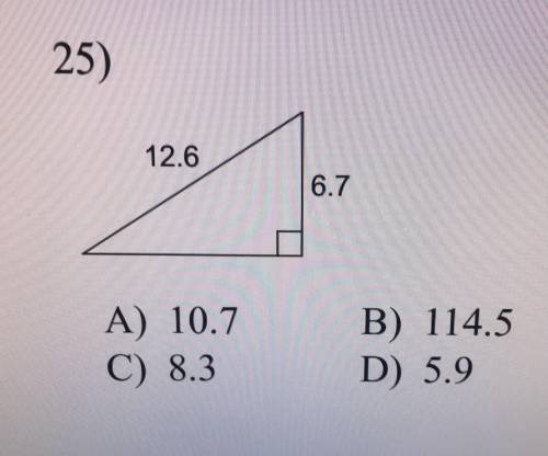 Use Pythagorean Theorem to find each missing length please help with the steps