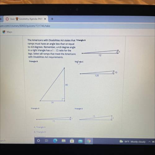 HELP!!!

A. Triangle A
B. Triangle B
C. Triangle C
D. Triangle D
E. Triangle E