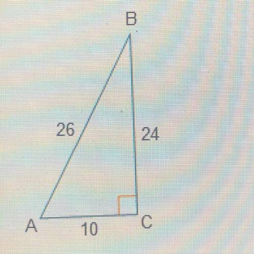 Can someone tell me… Given the right triangle ABC, what is the value of tan(A)?

A. 5/13
B. 12/13