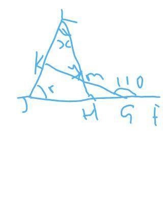 In the diagram KLM=x, LMK=y, KJH=r and KGF=110°.if 2x=r=y, find the value of x.​