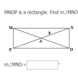 Find the angle in this Rectangle