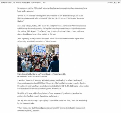 Article Title”

Protests Across U.S. Call for End to Anti-Asian Violence
Publication
Date
March 21