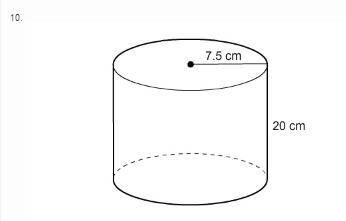 What is the volume of the cylinder to the nearest whole number?