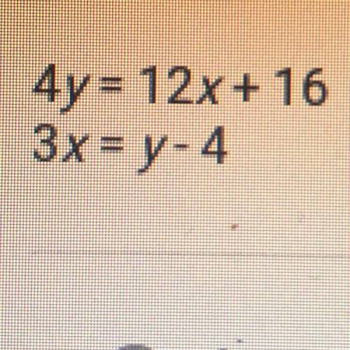 PLEASE HELP!!! Which choice is a solution to the system of equations below?

A. There are infinite