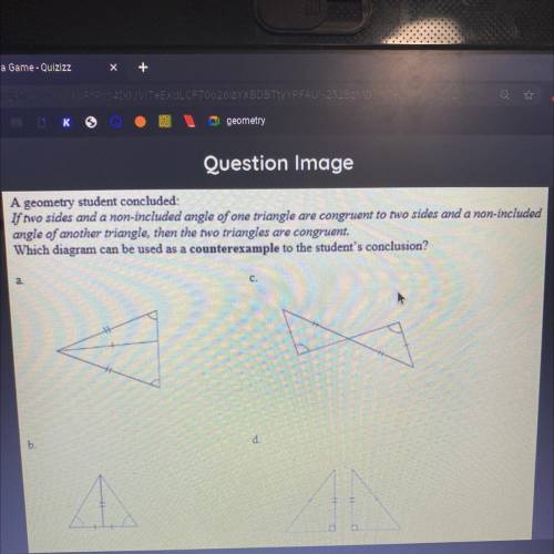 A geometry student concluded:

If two sides and a non-included angle of one triangle are congruent