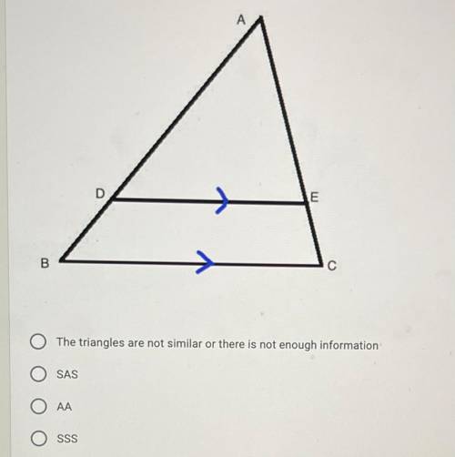 Are the two triangles similar. If so, State how