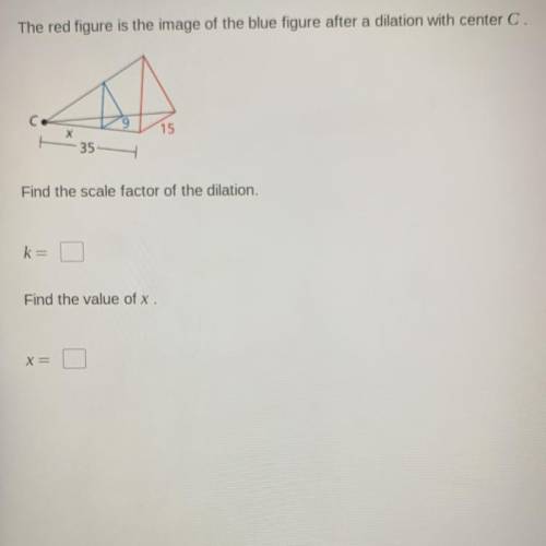 Find the scale factor and the value of x. HELP !