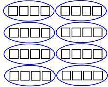 Which division problem does the diagram below best illustrate?

A diagram with 8 ovals containing