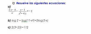 Necesito ayuda para resolver estas ecuaciones!