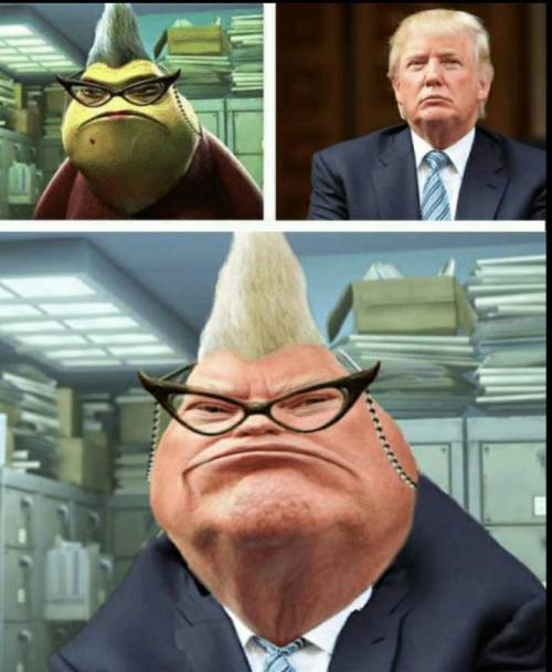 Sooooo i found this meme......

NO ONE GET MAD...if trump was roz from monsters inc......why did i