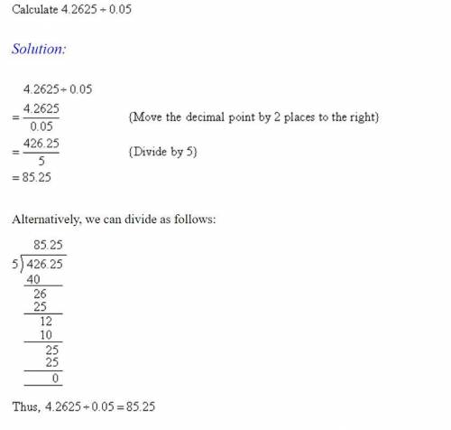 Explain how to divide a decimal by a decimal￼