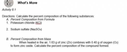 Percentage Composition of a Compound​
