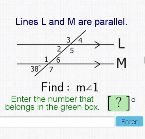 Lines L and M are parallel.