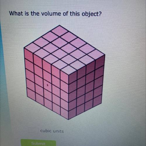 What
Is the volume of this object
