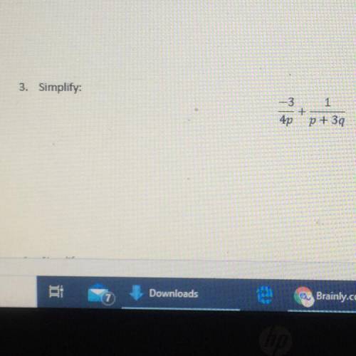 Simplify this math problem show Your work