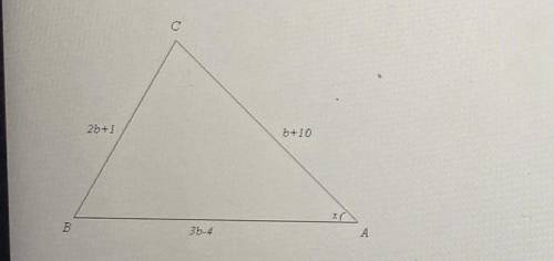 For each triangle shown below, determine whether you would use the Law of Sines or Law of Cosines t
