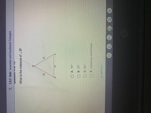 What is the measure of < B ? help !!