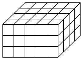 Please help! :( ive been stuck on this for about 30 minutes

Suppose each cube in this right recta