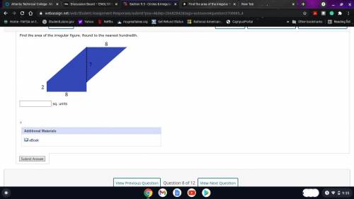 Find the area of the irregular figure. Round to the nearest hundredth.