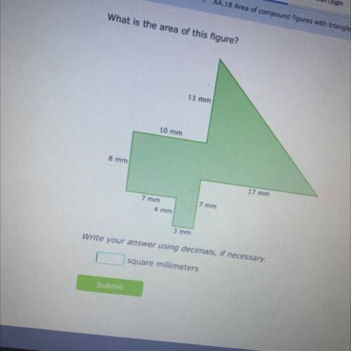 What is the area of this figure 
Help please