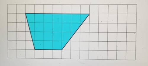 This trapezium is drawn on a centimetre grid.
Find the area of the trapezium.