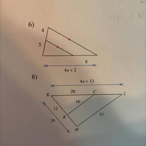 Find x in this similar triangles