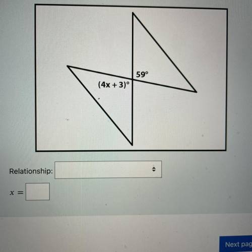 What is the relationship and what does X equal? 
help! :)
