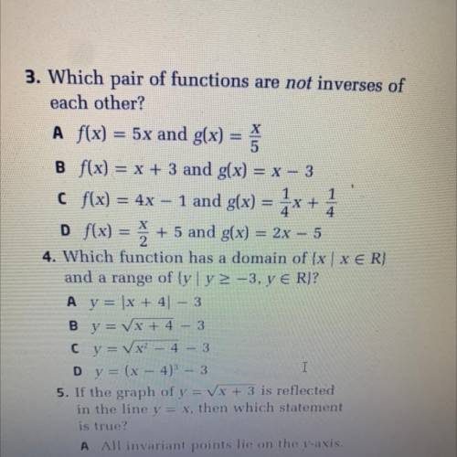 Question 4 please provide explanation for question