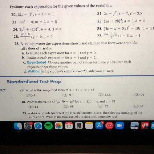 Help on 21,23,25,27 please thank you