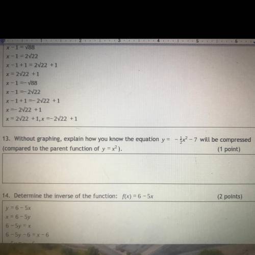 Please help

Without graphing, explain how you know the equation 
y =