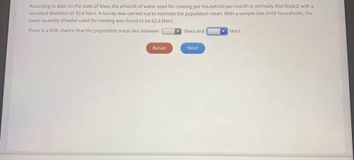 According to data on the state of Iowa, the amount of water used for cooking per household per mont