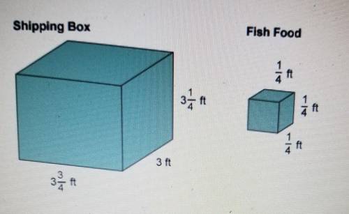 Look at the images above. How are the fish food box and the shipping box similar? How are they diff