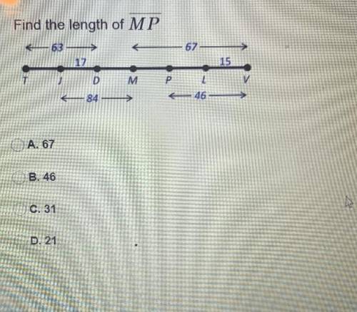 FIND THE LENGTH OF MP