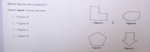 Which figures are polygons?​