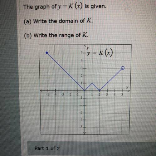 (A) What is the domain of K
(B) What is the range of K