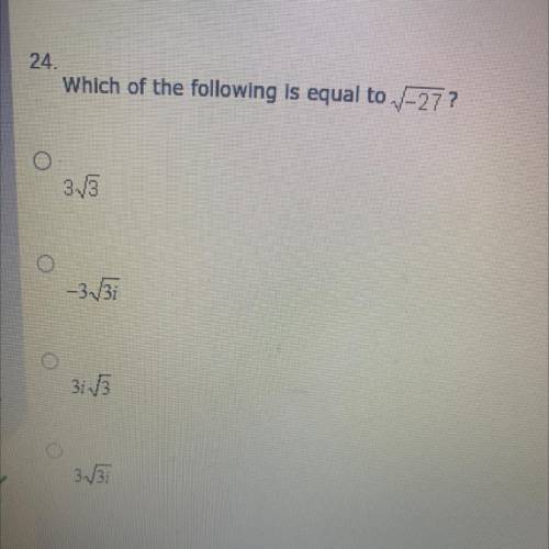 Which of the following is equal to -27?