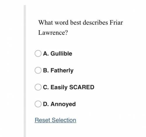 What word best describes Friar Lawrence?