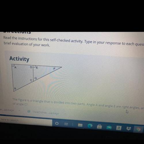 Part D
What is the measurement of angle C?