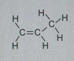 What types of atoms and bonds are in the molecule shown below?

A. Carbon, and only single bondsB.
