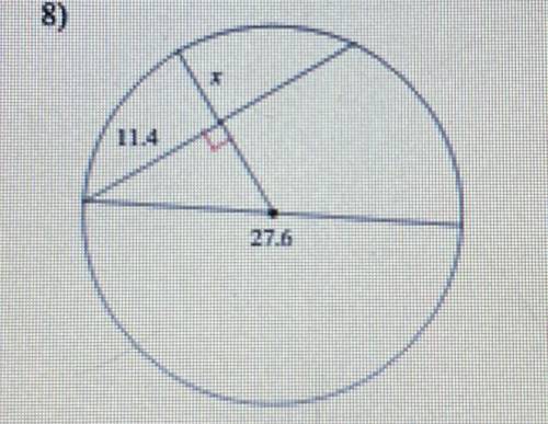 Find the length of a segment indicated. round your answer to the nearest 10th of necessary.